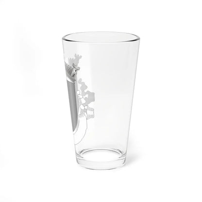 Brasao freguesia vazio esc cinza2 (Portugal) (Coat of Arms) Pint Glass 16oz - Go Mug Yourself