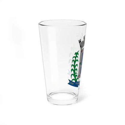 Brasao GovernadorValadares MinasGerais Brasil (Brazil) (Coat of Arms) Pint Glass 16oz - Go Mug Yourself