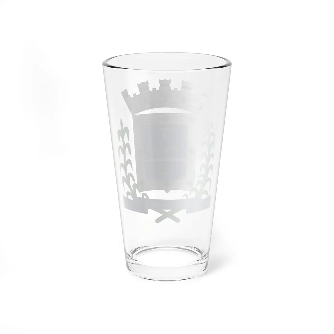 Brasao GovernadorValadares MinasGerais Brasil (Brazil) (Coat of Arms) Pint Glass 16oz - Go Mug Yourself