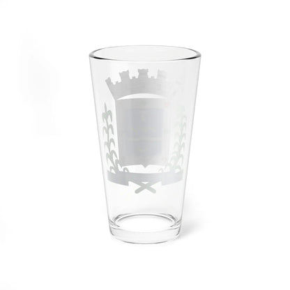 Brasao GovernadorValadares MinasGerais Brasil (Brazil) (Coat of Arms) Pint Glass 16oz - Go Mug Yourself