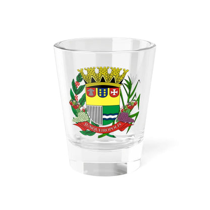 Brasao Junqueiropolis SaoPaulo Brasil (Brazil) (Coat of Arms) Shot Glass 1.5oz 1.5oz - Go Mug Yourself