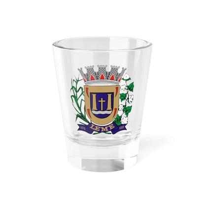 Brasao Leme SaoPaulo Brasil (Brazil) (Coat of Arms) Shot Glass 1.5oz 1.5oz - Go Mug Yourself