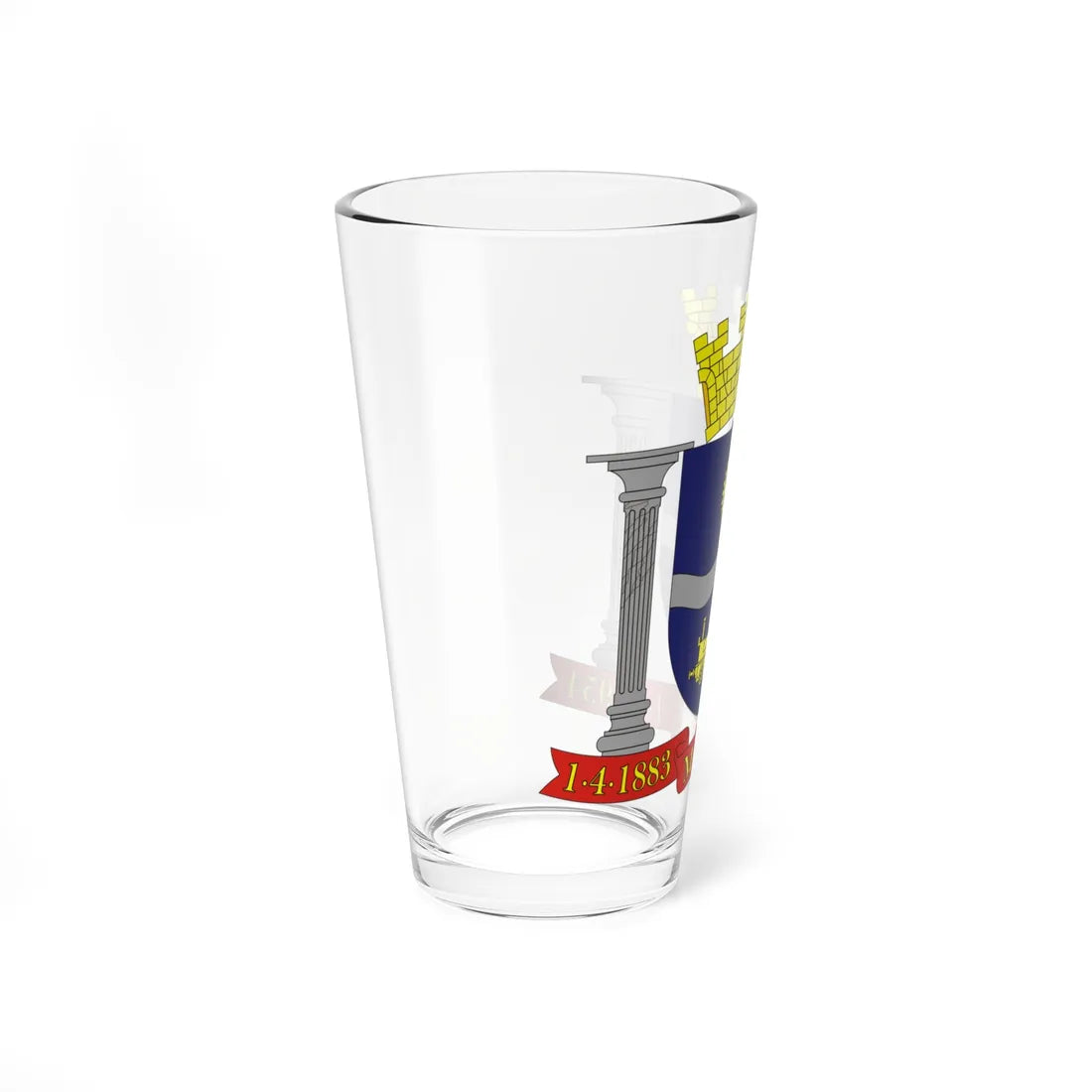 Brasao Maua SaoPaulo Brasil (Brazil) (Coat of Arms) Pint Glass 16oz - Go Mug Yourself