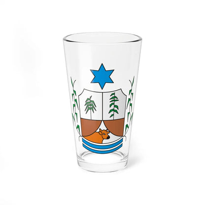 Brasao municipio doverlandia (Brazil) (Coat of Arms) Pint Glass 16oz 16oz - Go Mug Yourself