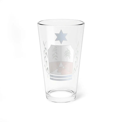 Brasao municipio doverlandia (Brazil) (Coat of Arms) Pint Glass 16oz - Go Mug Yourself