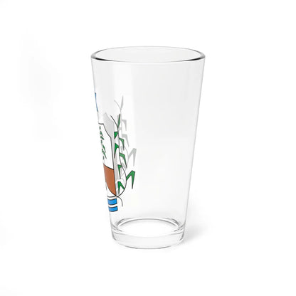 Brasao municipio doverlandia (Brazil) (Coat of Arms) Pint Glass 16oz - Go Mug Yourself
