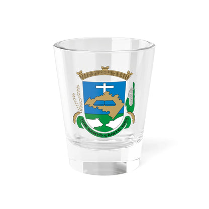 Brasao SantoCristo RioGrandedoSul Brasil (Brazil) (Coat of Arms) Shot Glass 1.5oz 1.5oz - Go Mug Yourself