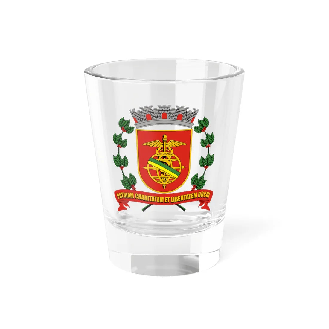 Brasao Santos SaoPaulo Brasil (Brazil) (Coat of Arms) Shot Glass 1.5oz 1.5oz - Go Mug Yourself