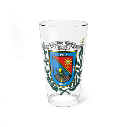 Brasao-sao-raimundo-nonato (Brazil) (Coat of Arms) Pint Glass 16oz 16oz - Go Mug Yourself