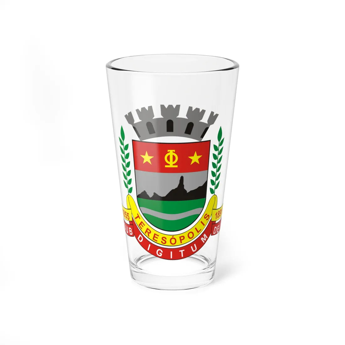 Brasao teresopolis (Brazil) (Coat of Arms) Pint Glass 16oz 16oz - Go Mug Yourself