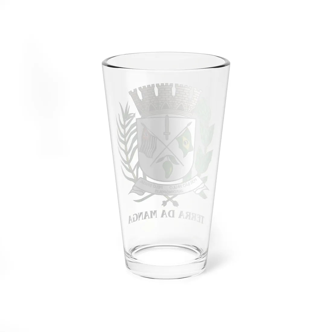 BrasaoJardinopolisSP (Brazil) (Coat of Arms) Pint Glass 16oz - Go Mug Yourself