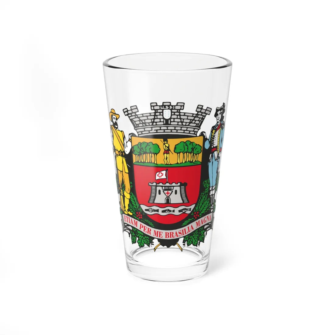 BrasaoJundiai (Brazil) (Coat of Arms) Pint Glass 16oz - Go Mug Yourself