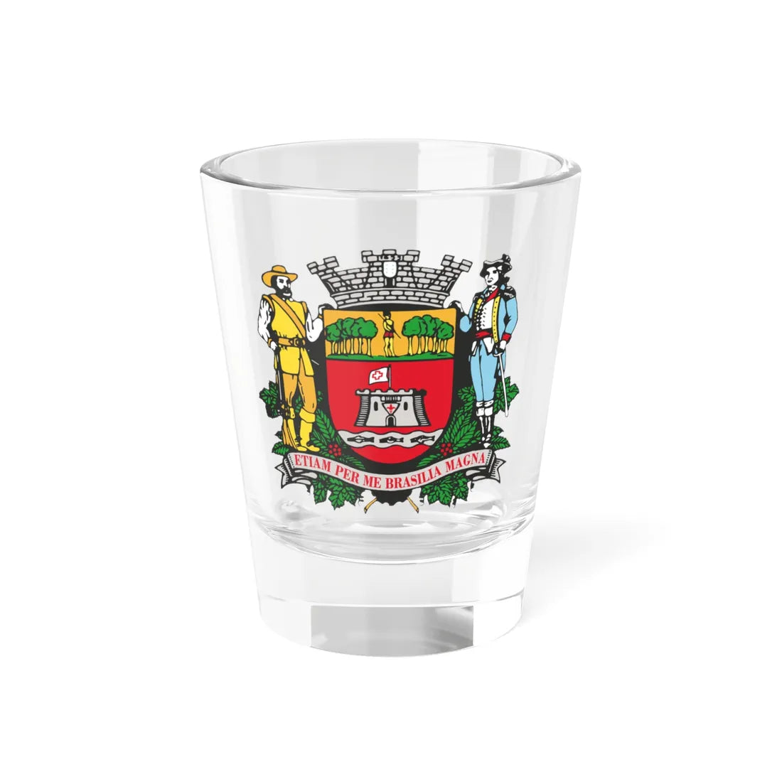 BrasaoJundiai (Brazil) (Coat of Arms) Shot Glass 1.5oz 1.5oz - Go Mug Yourself