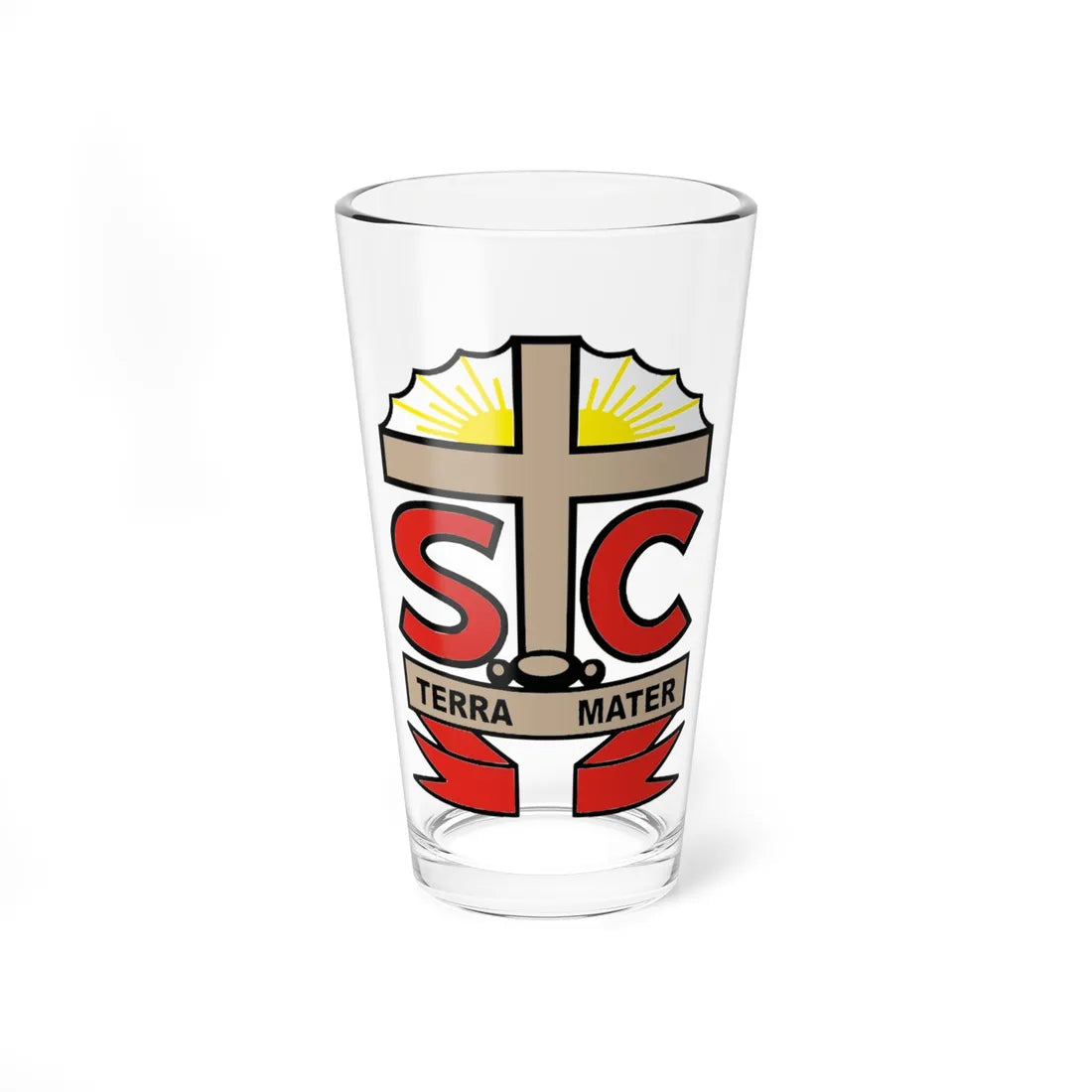 BrasaoSantaCruzCabralia (Brazil) (Coat of Arms) Pint Glass 16oz - Go Mug Yourself