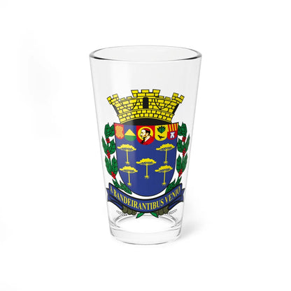 BrasaoSaoCarlosSP (Brazil) (Coat of Arms) Pint Glass 16oz 16oz - Go Mug Yourself