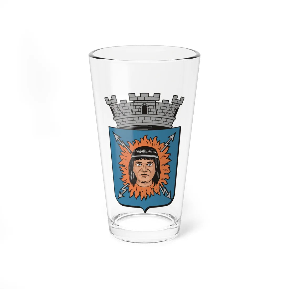 BrasaoTupa (Brazil) (Coat of Arms) Pint Glass 16oz 16oz - Go Mug Yourself
