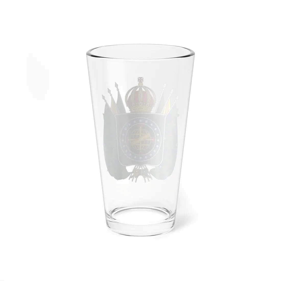 Brasões históricos em museus brasão militar (Brazil) (Coat of Arms) Pint Glass 16oz - Go Mug Yourself