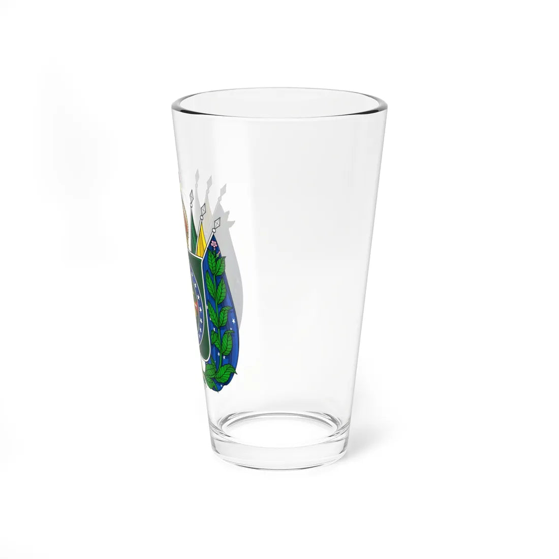 Brasões históricos em museus brasão militar (Brazil) (Coat of Arms) Pint Glass 16oz - Go Mug Yourself