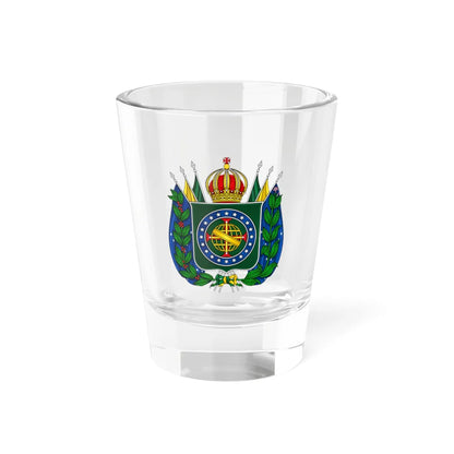 Brasões históricos em museus brasão militar (Brazil) (Coat of Arms) Shot Glass 1.5oz 1.5oz - Go Mug Yourself