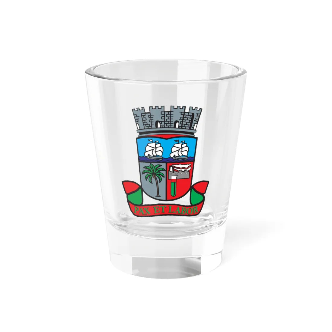 Brasão Camaçari-BA (Brazil) (Coat of Arms) Shot Glass 1.5oz 1.5oz - Go Mug Yourself