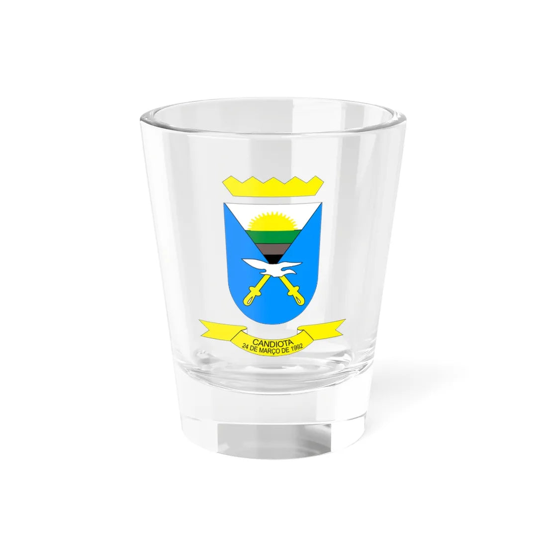 Brasão candiota rs brasil (Brazil) (Coat of Arms) Shot Glass 1.5oz 1.5oz - Go Mug Yourself