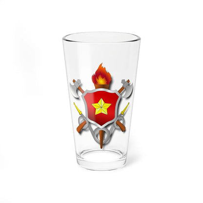 Brasão CBMDF (Brazil) (Coat of Arms) Pint Glass 16oz 16oz - Go Mug Yourself