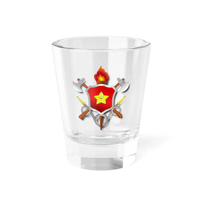 Brasão CBMDF (Brazil) (Coat of Arms) Shot Glass 1.5oz 1.5oz - Go Mug Yourself