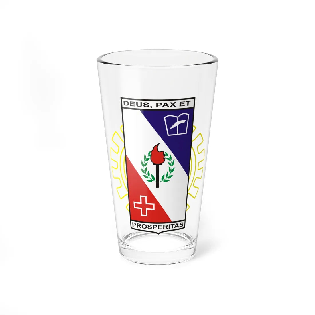Brasão Coronel Fabriciano (Brazil) (Coat of Arms) Pint Glass 16oz 16oz - Go Mug Yourself