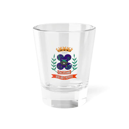 Brasão da Bandeira da Cidade de Itacarambi (Brazil) (Coat of Arms) Shot Glass 1.5oz 1.5oz - Go Mug Yourself