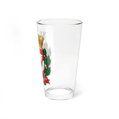 Brasão da cidade de São Paulo (Brazil) (Coat of Arms) Pint Glass 16oz - Go Mug Yourself