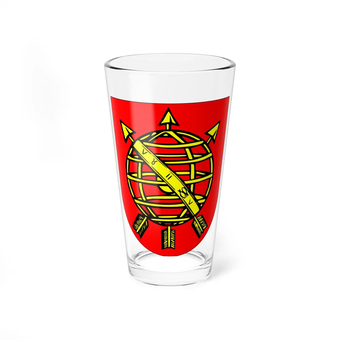 Brasão da cidade do Rio de Janeiro 1565 (Brazil) (Coat of Arms) Pint Glass 16oz 16oz - Go Mug Yourself