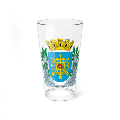 Brasão da cidade do Rio de Janeiro (Brazil) (Coat of Arms) Pint Glass 16oz 16oz - Go Mug Yourself
