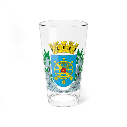 Brasão da cidade do Rio de Janeiro (Brazil) (Coat of Arms) Pint Glass 16oz 16oz - Go Mug Yourself