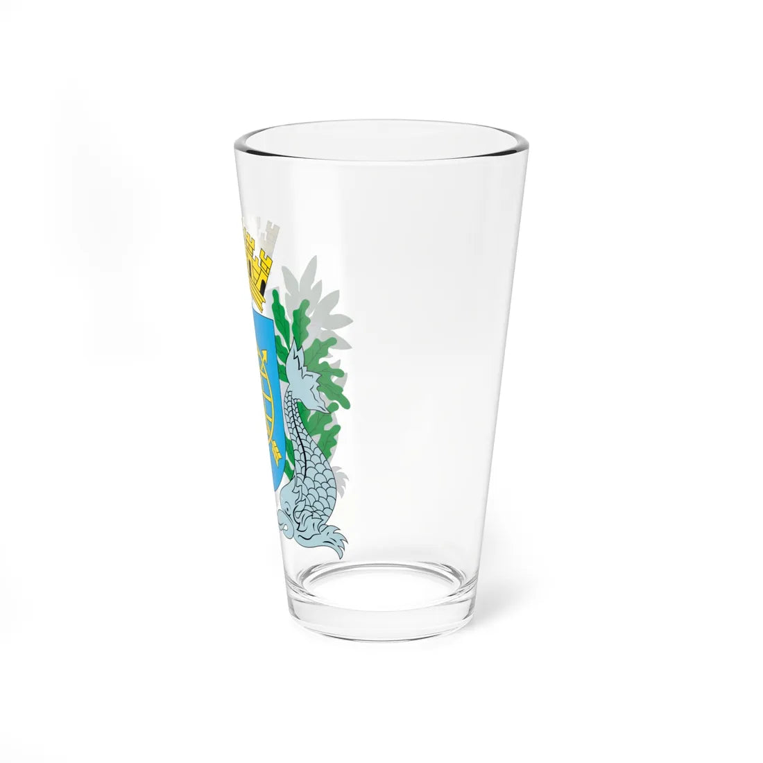 Brasão da cidade do Rio de Janeiro (Brazil) (Coat of Arms) Pint Glass 16oz - Go Mug Yourself