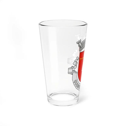Brasão da Freguesia de Queimadela (Portugal) (Coat of Arms) Pint Glass 16oz - Go Mug Yourself