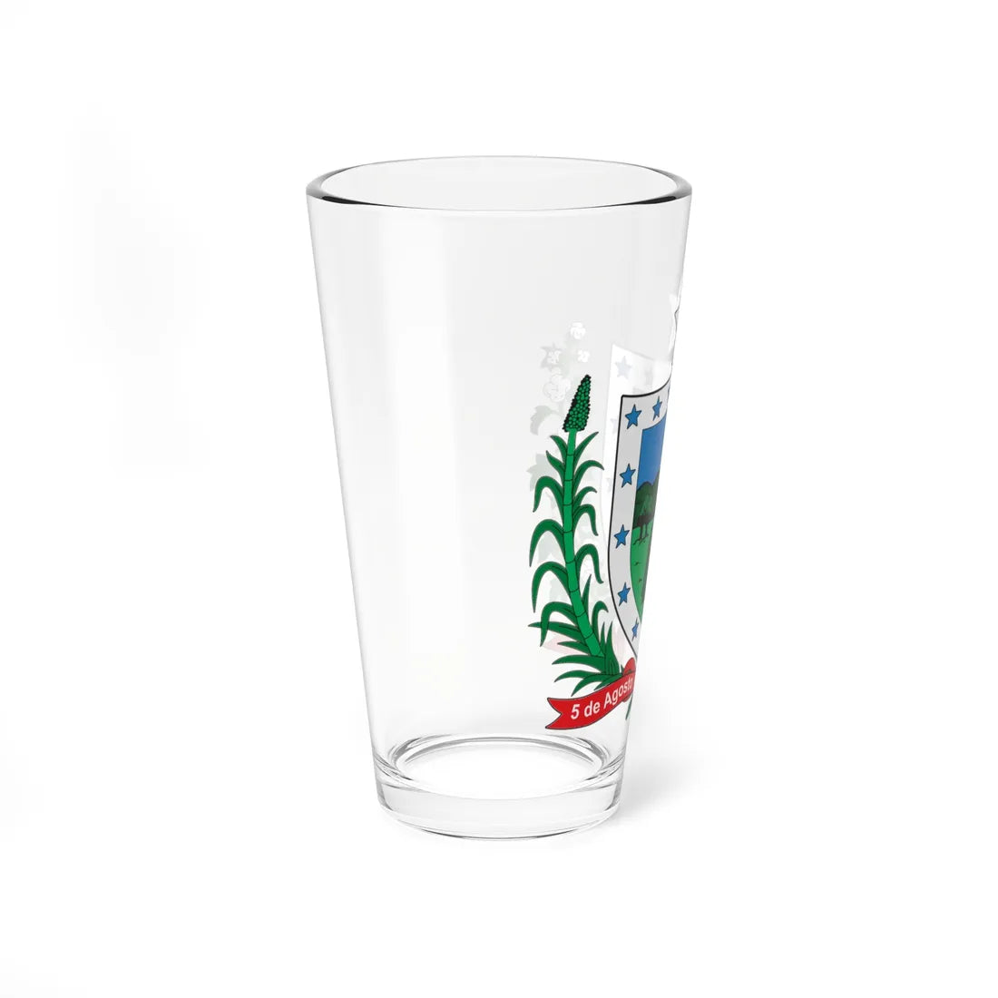 Brasão da Paraíba (Brazil) (Coat of Arms) Pint Glass 16oz - Go Mug Yourself