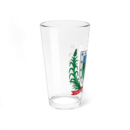 Brasão da Paraíba (Brazil) (Coat of Arms) Pint Glass 16oz - Go Mug Yourself
