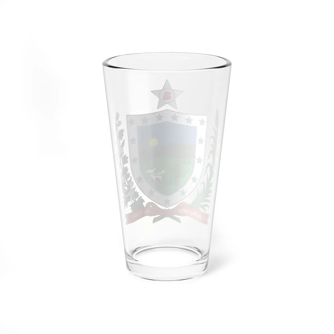 Brasão da Paraíba (Brazil) (Coat of Arms) Pint Glass 16oz - Go Mug Yourself