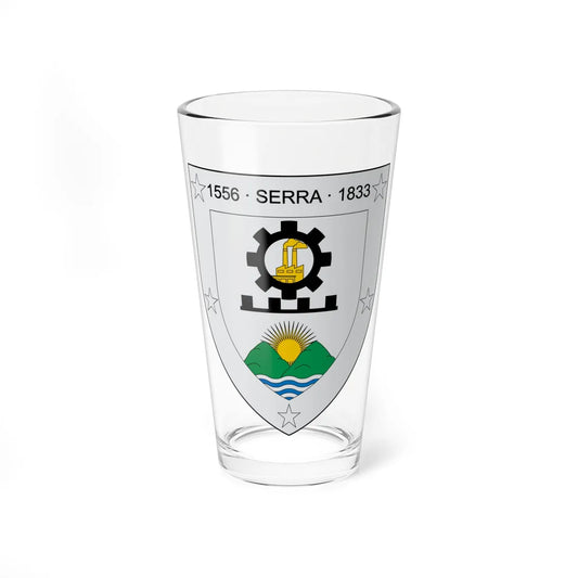 Brasão da Serra - ES (Brazil) (Coat of Arms) Pint Glass 16oz 16oz - Go Mug Yourself