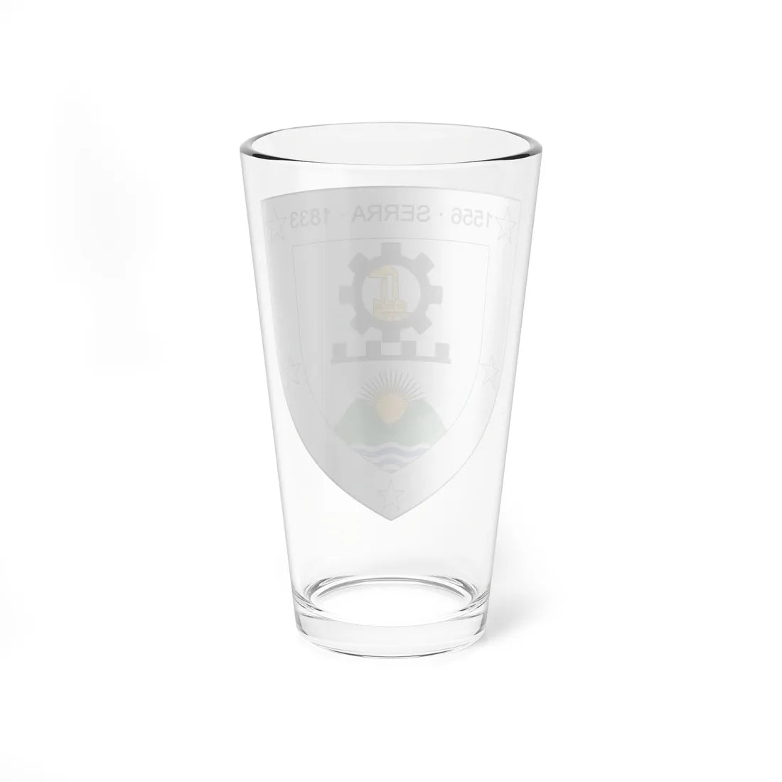 Brasão da Serra - ES (Brazil) (Coat of Arms) Pint Glass 16oz - Go Mug Yourself