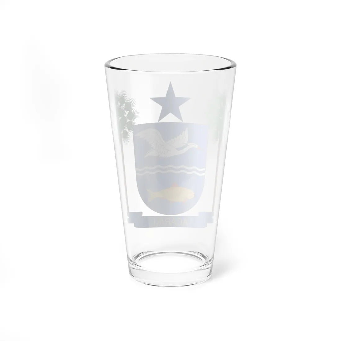 Brasão de Acaraú - CE (Brazil) (Coat of Arms) Pint Glass 16oz - Go Mug Yourself