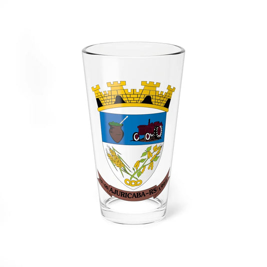 Brasão de Ajuricaba (Brazil) (Coat of Arms) Pint Glass 16oz 16oz - Go Mug Yourself