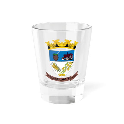 Brasão de Ajuricaba (Brazil) (Coat of Arms) Shot Glass 1.5oz 1.5oz - Go Mug Yourself