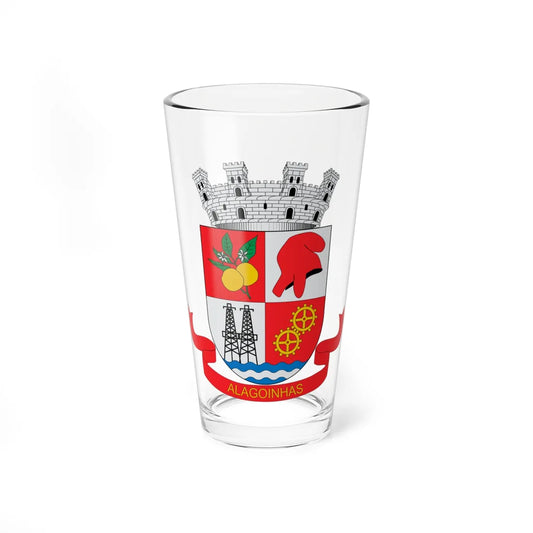 Brasão de Alagoinhas - BA (Brazil) (Coat of Arms) Pint Glass 16oz 16oz - Go Mug Yourself