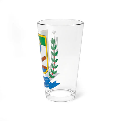 Brasão de Alta Floresta do Oeste - RO (Brazil) (Coat of Arms) Pint Glass 16oz - Go Mug Yourself