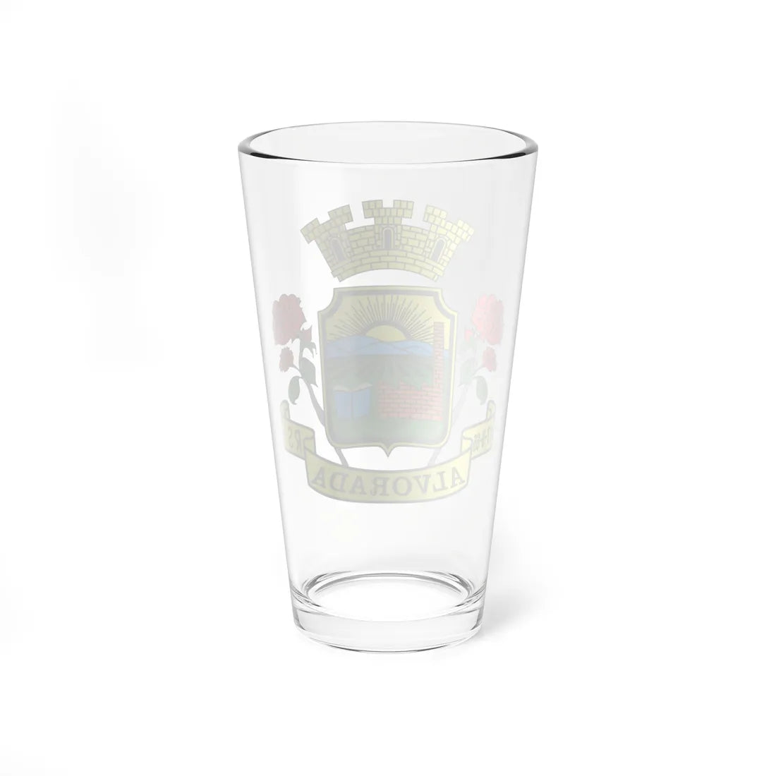 Brasão de Alvorada RS (Brazil) (Coat of Arms) Pint Glass 16oz - Go Mug Yourself