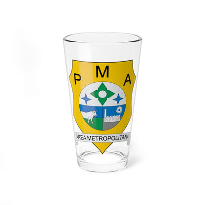 Brasão de Ananindeua - PA (Brazil) (Coat of Arms) Pint Glass 16oz 16oz - Go Mug Yourself