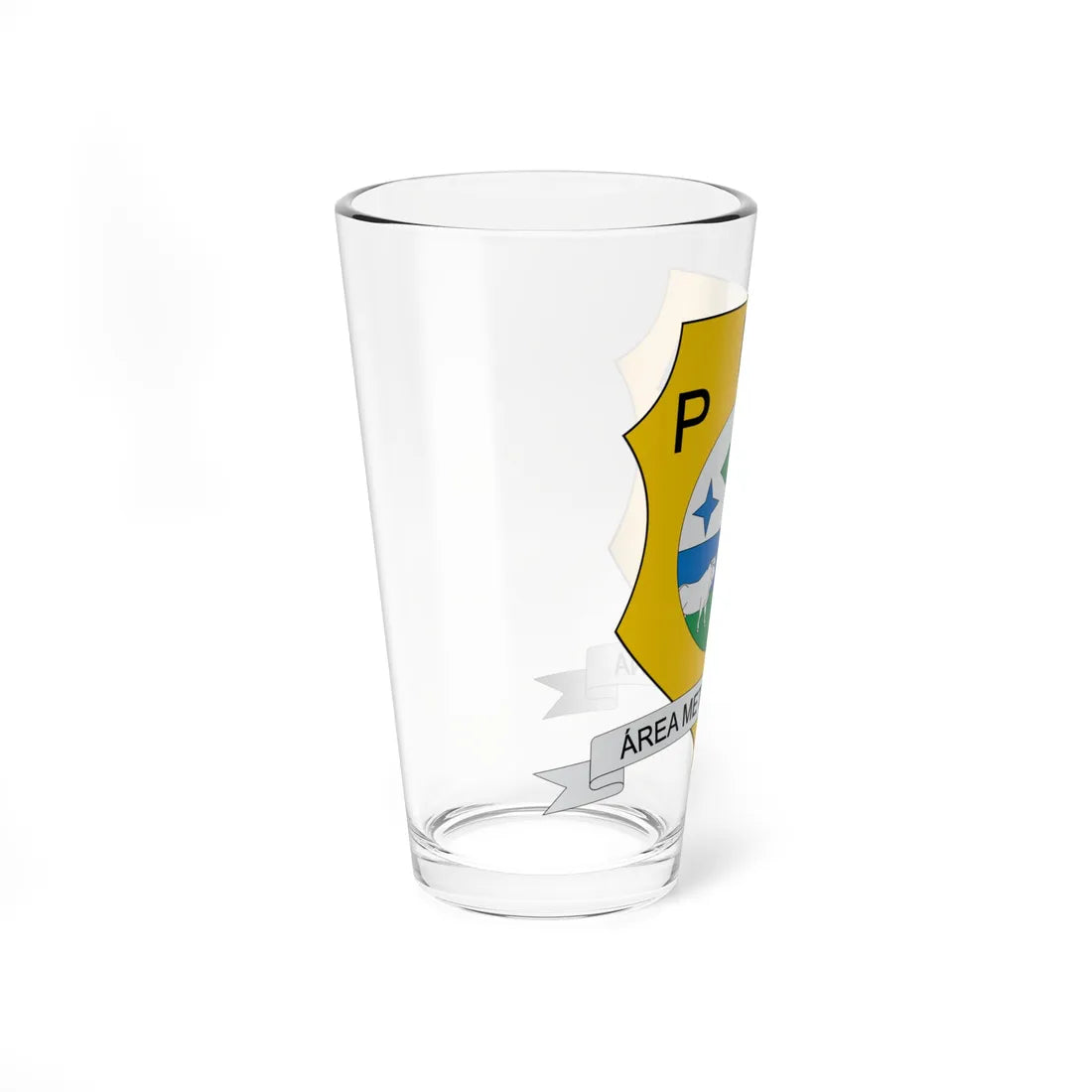 Brasão de Ananindeua - PA (Brazil) (Coat of Arms) Pint Glass 16oz - Go Mug Yourself
