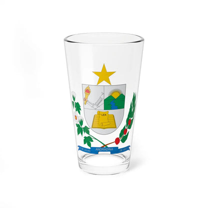 Brasão de Andradina - SP (Brazil) (Coat of Arms) Pint Glass 16oz 16oz - Go Mug Yourself