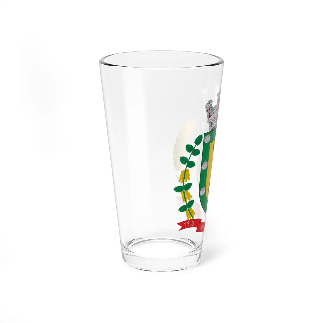 Brasão de Aral Moreira - MS (Brazil) (Coat of Arms) Pint Glass 16oz - Go Mug Yourself